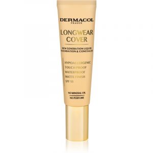 Dermacol Longwear Cover podkład – fluid SPF 15 odcień č.02 30 ml