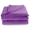 Koc 220×240 Mic mikrofibra ciepły gruby fioletowy