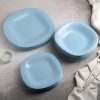 Zestaw obiadowy Carine Luminarc 18 elementów niebieskie talerze dla 6 osób
