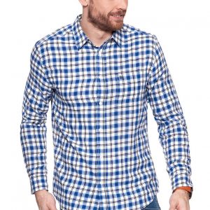 KOSZULA WRANGLER L/S 1PKT SHIRT KOSZULA WRANGLER BLUE W5760ML05