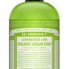 Dr. Bronner’s Mydło Organic Sugar Soap Trawa cytrynowa-limonka 710 ml