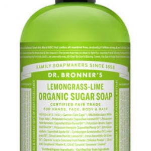 Dr. Bronner’s Mydło Organic Sugar Soap Trawa cytrynowa-limonka 710 ml