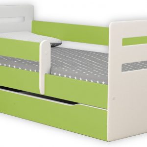 Łóżko dziecięce z szufladą Candy 2X 80×140 – zielone