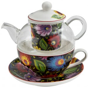 Filiżanka ze szklanym dzbankiem DUO ETNO