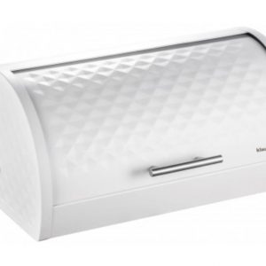 Chlebak metalowy Klausberg KB 7541 pojemnik na pieczywo biały