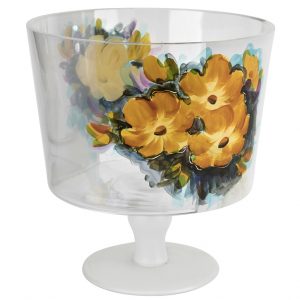 Salaterka kwiaty na nóżce