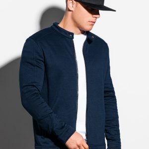 Bluza męska rozpinana bez kaptura B1071 – granatowa – M