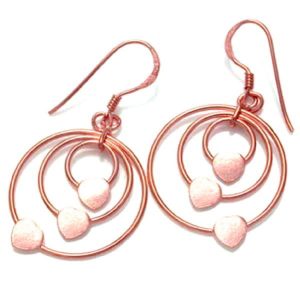 AMOROSO Srebrne kolczyki koła seca