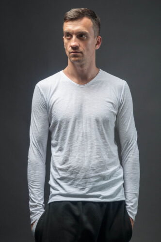 Bluzka biała męska