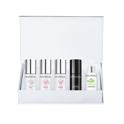 Zestaw do hybryd VITAMINS: 2 bazy + top + primer + oliwka