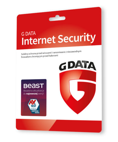G DATA INTERNET SECURITY 2+2 4 PC 20 mies.