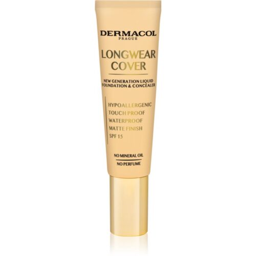 Dermacol Longwear Cover podkład – fluid SPF 15 odcień č.02 30 ml